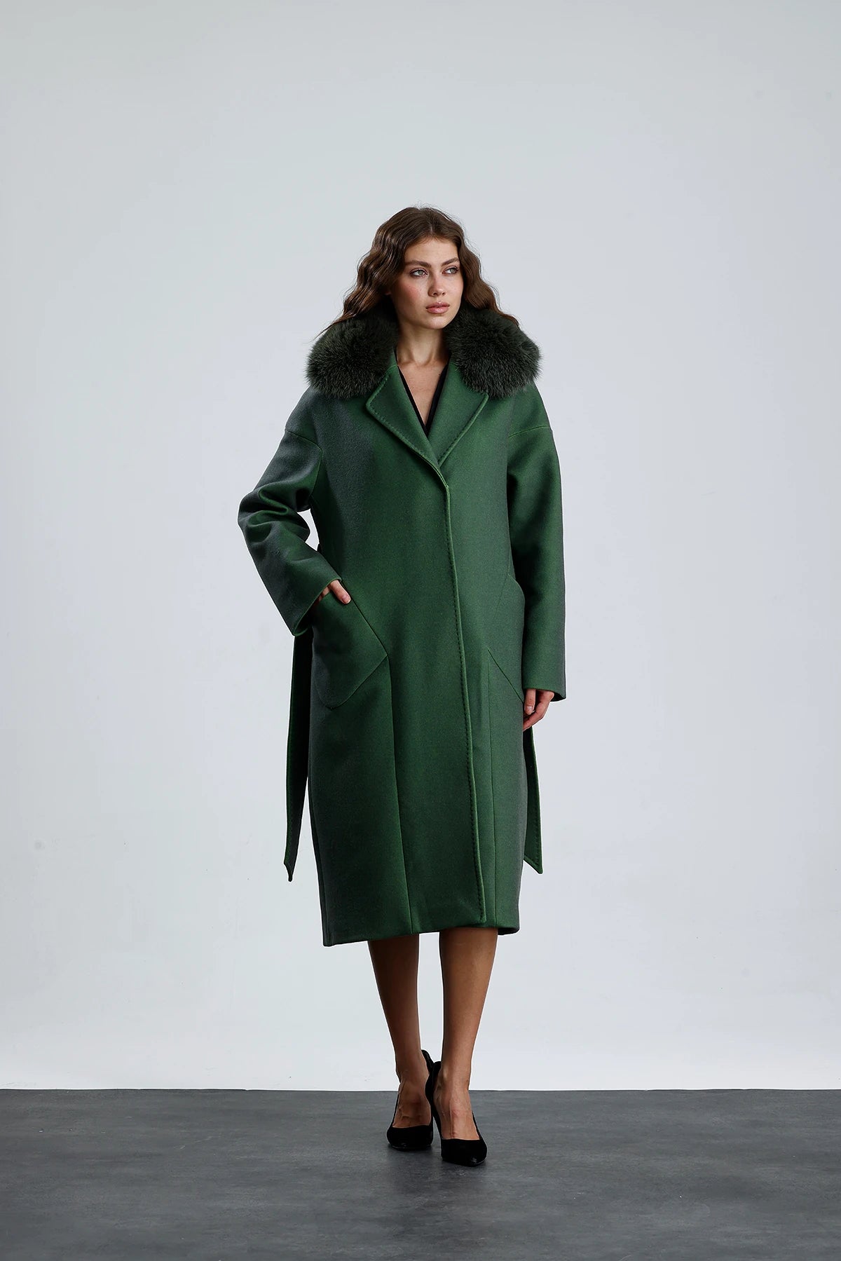 MISTY BLOOM Cashmere Coat