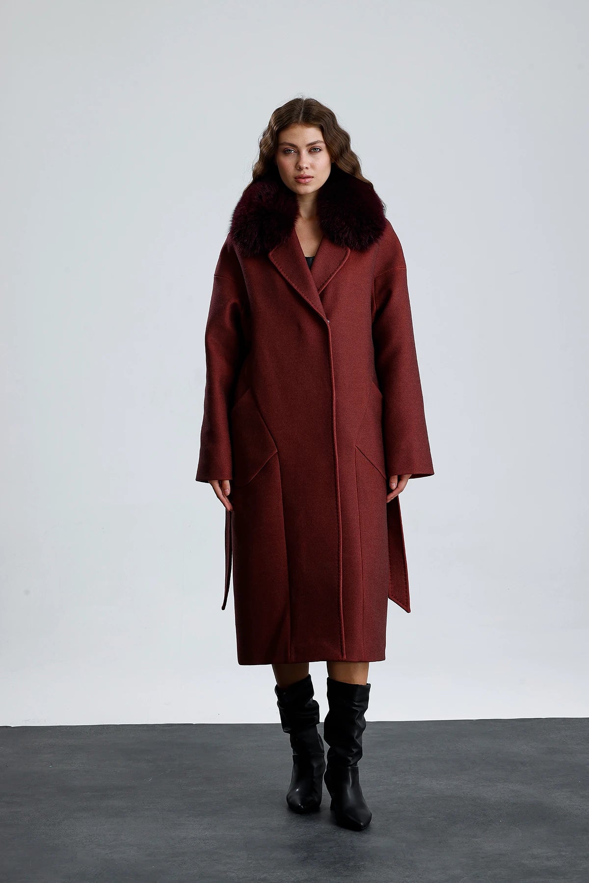 MISTY BLOOM Cashmere Coat