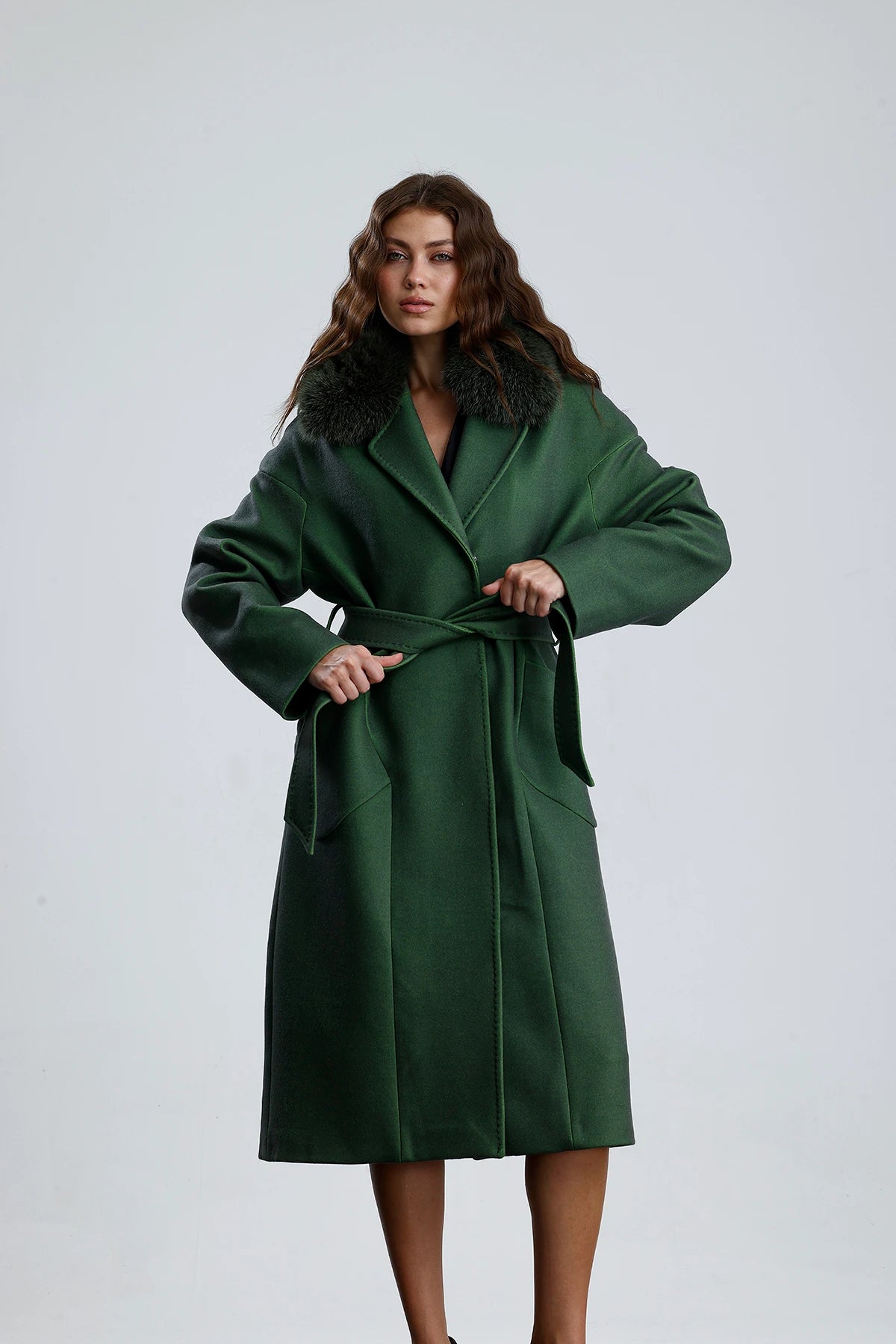 MISTY BLOOM Cashmere Coat