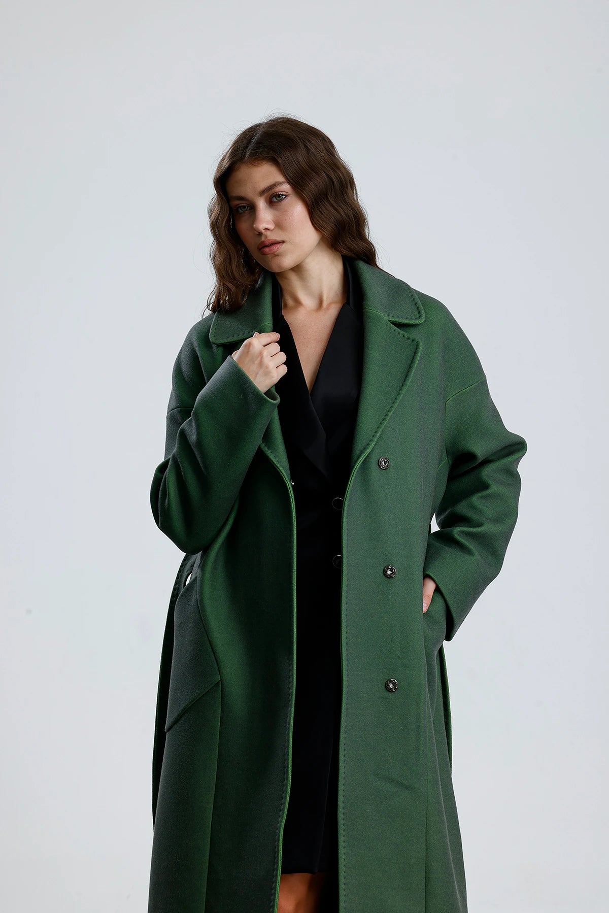 MISTY BLOOM Furless Cashmere Coat