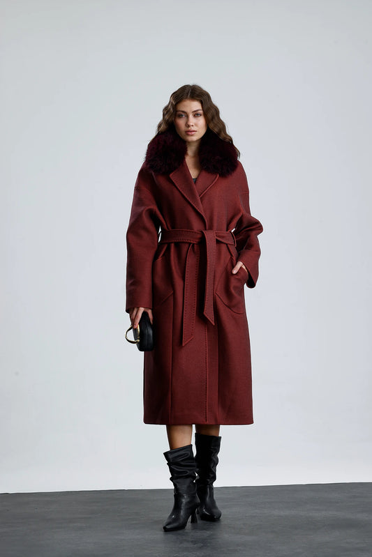 MISTY BLOOM Cashmere Coat