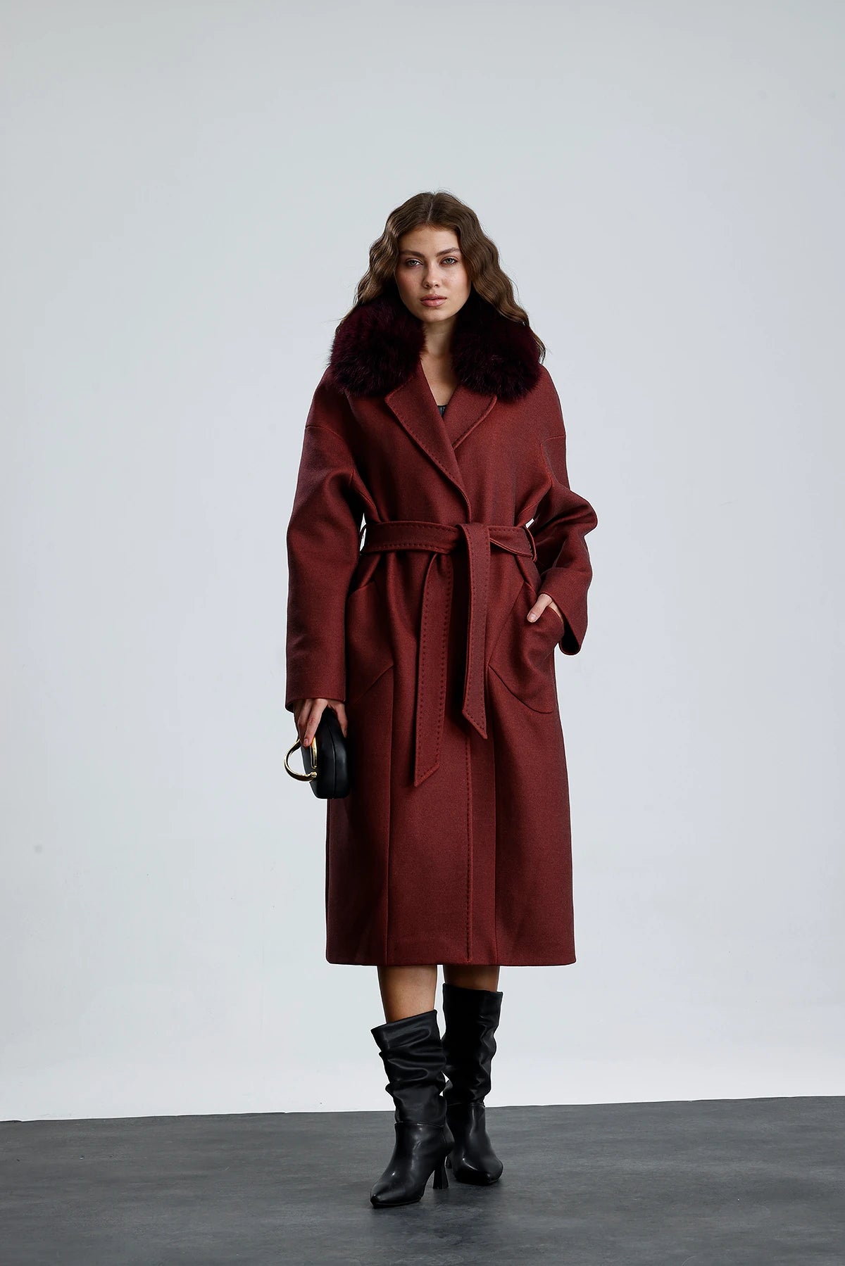 MISTY BLOOM Cashmere Coat