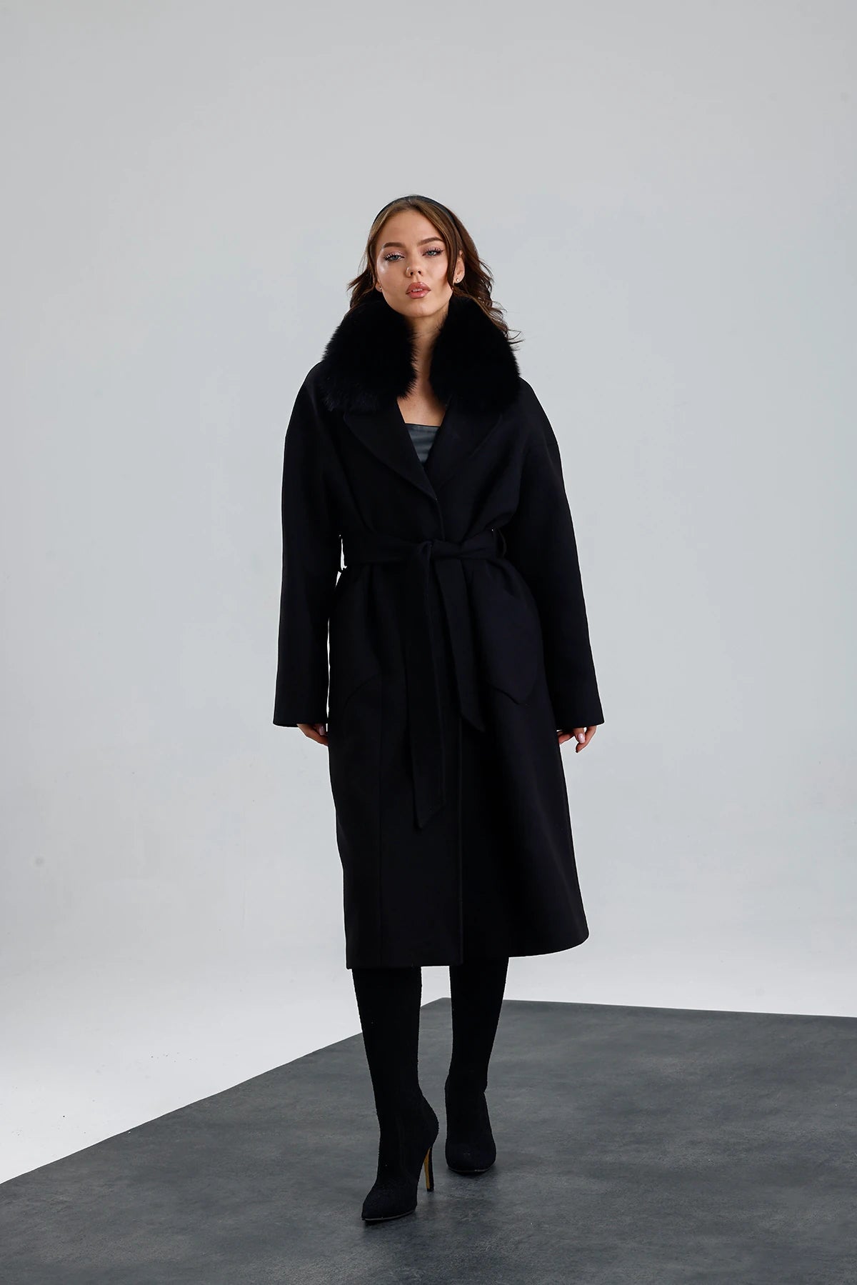 MISTY BLOOM Cashmere Coat
