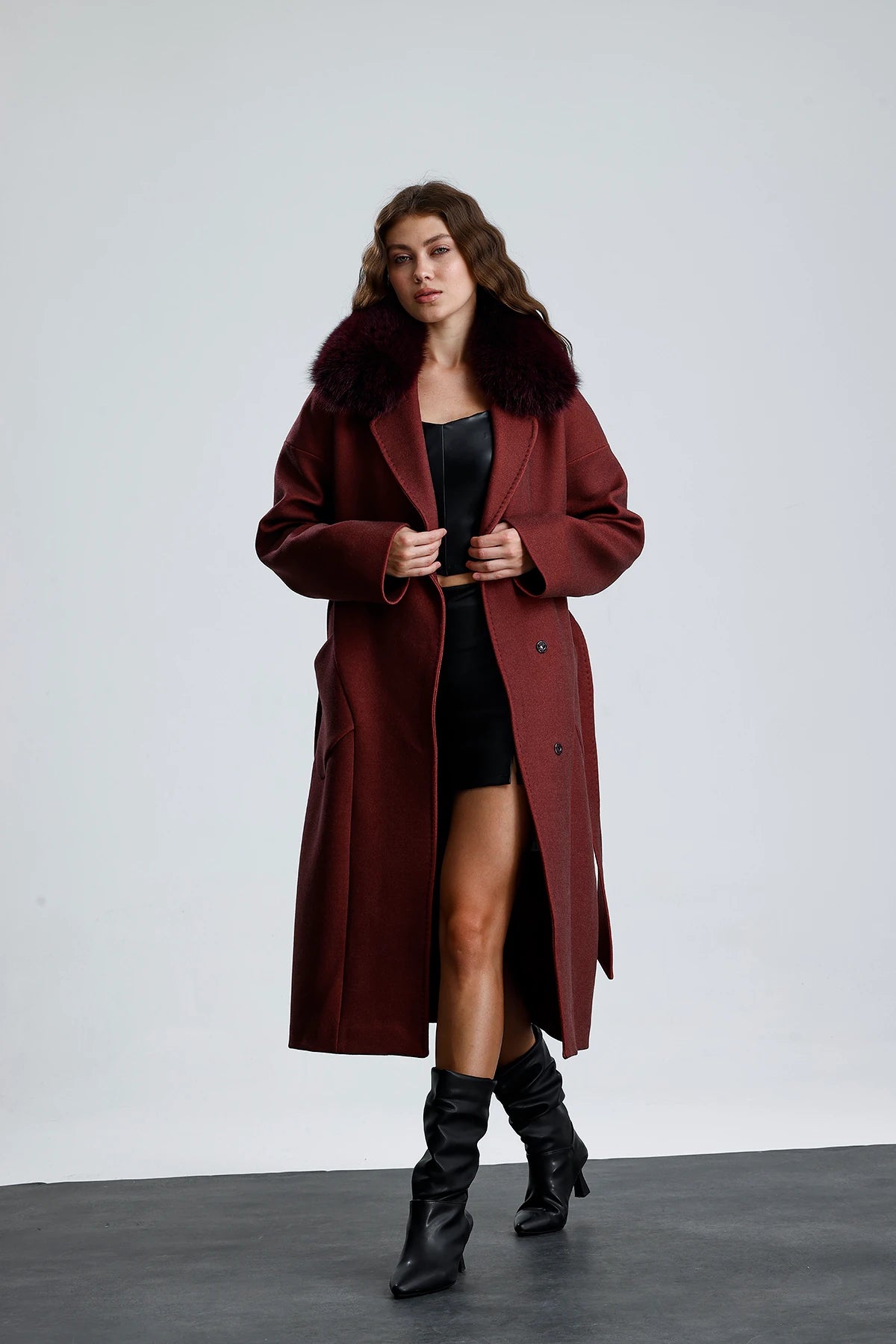 MISTY BLOOM Cashmere Coat