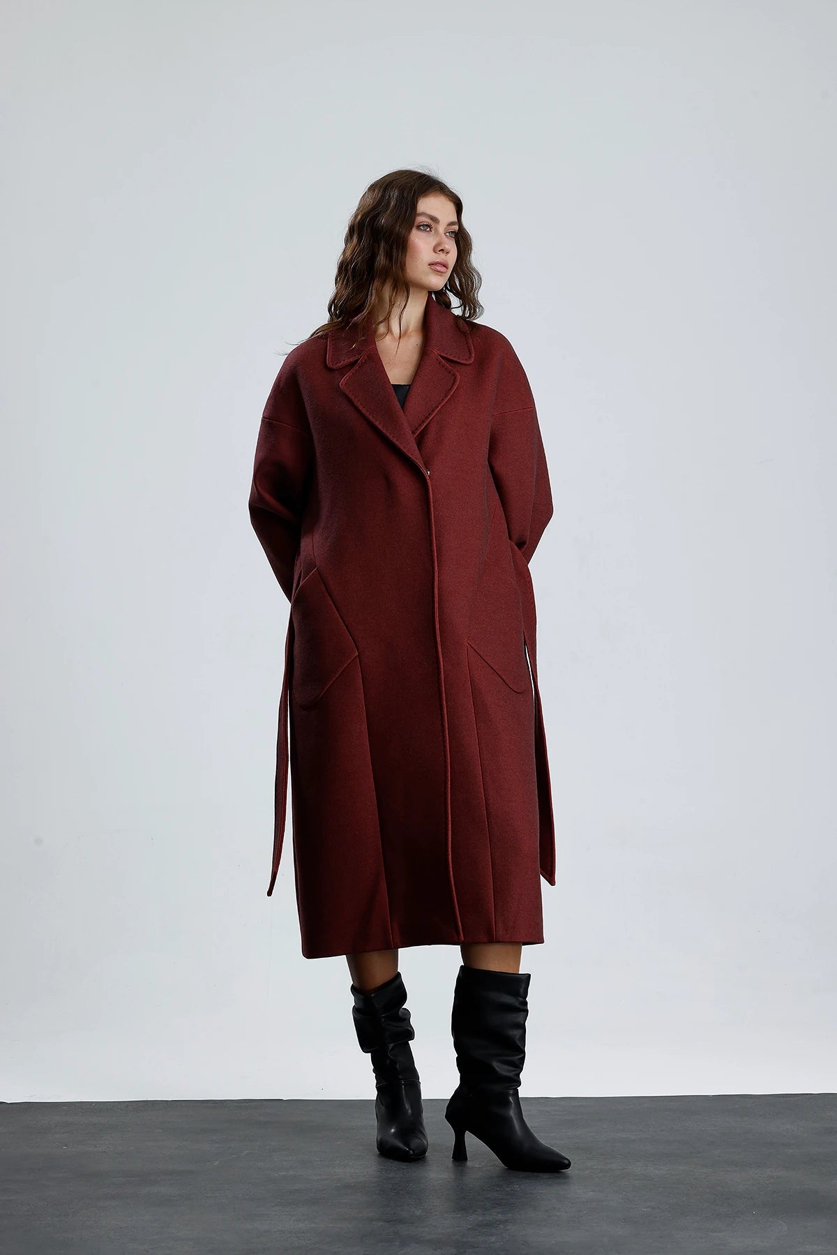 MISTY BLOOM Furless Cashmere Coat