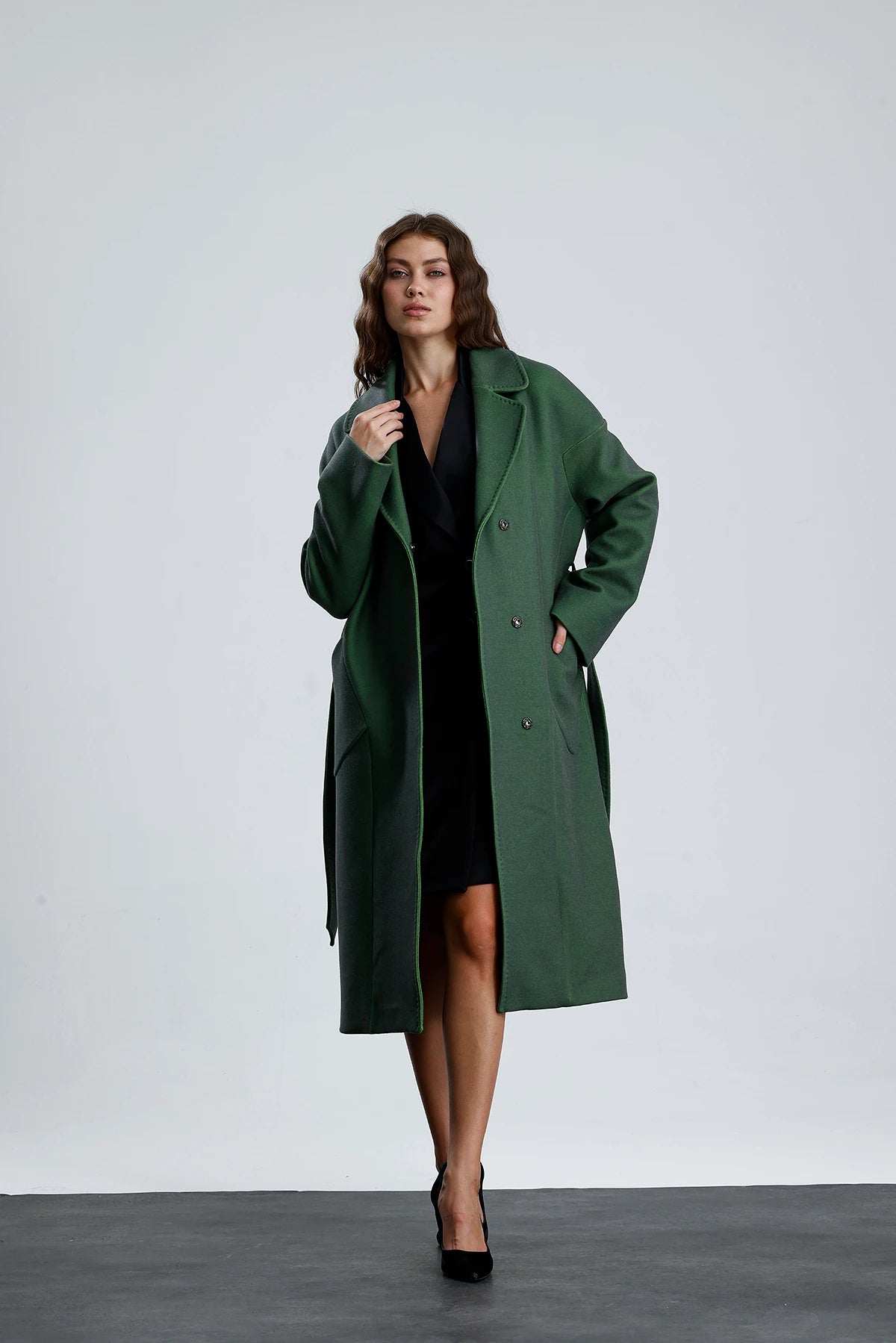 MISTY BLOOM Furless Cashmere Coat