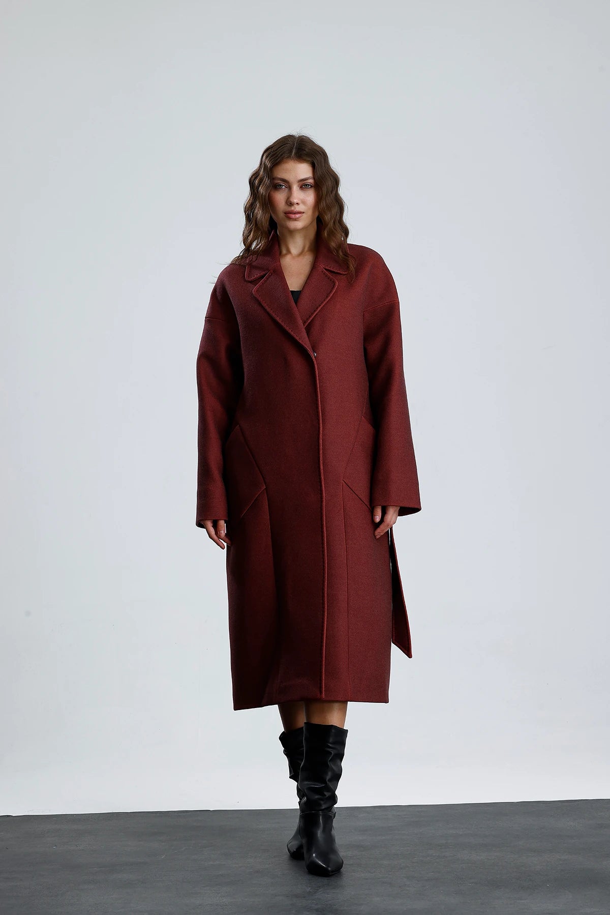 MISTY BLOOM Furless Cashmere Coat