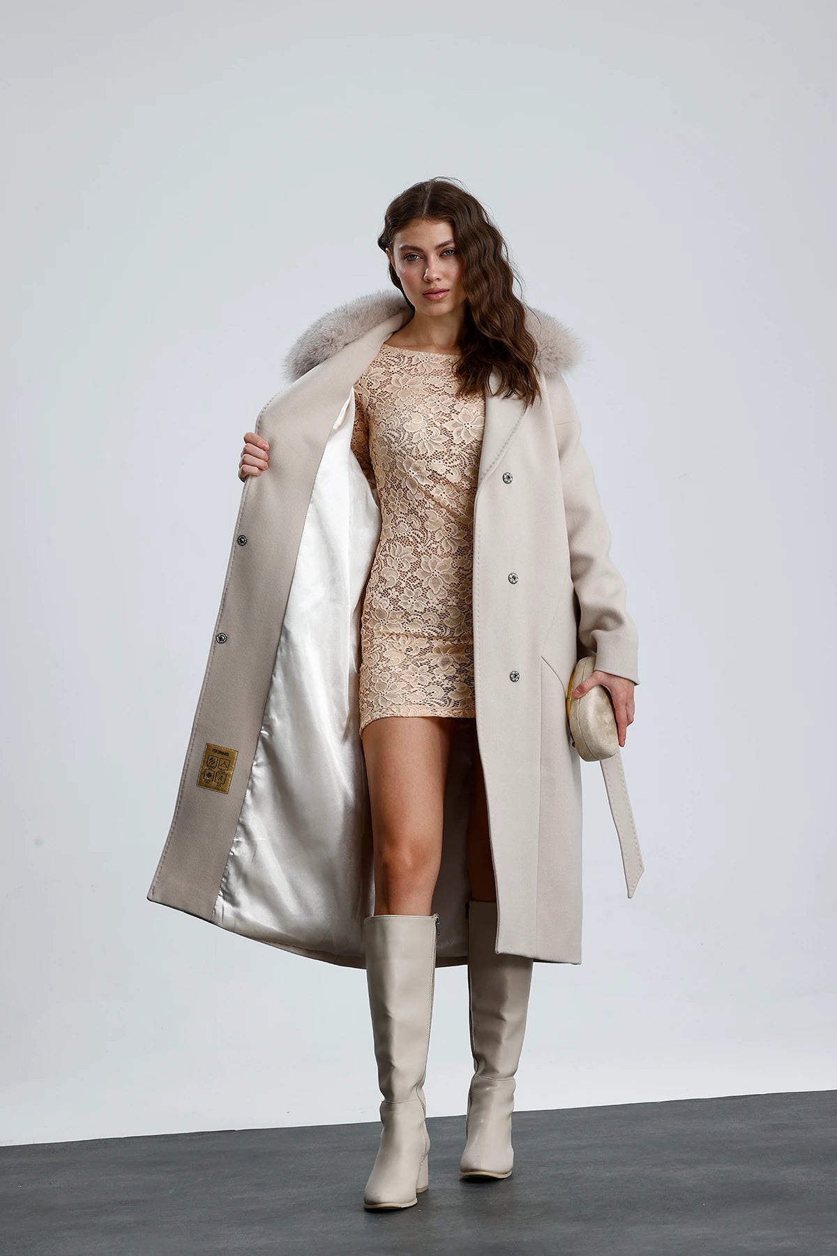 MISTY BLOOM Cashmere Coat