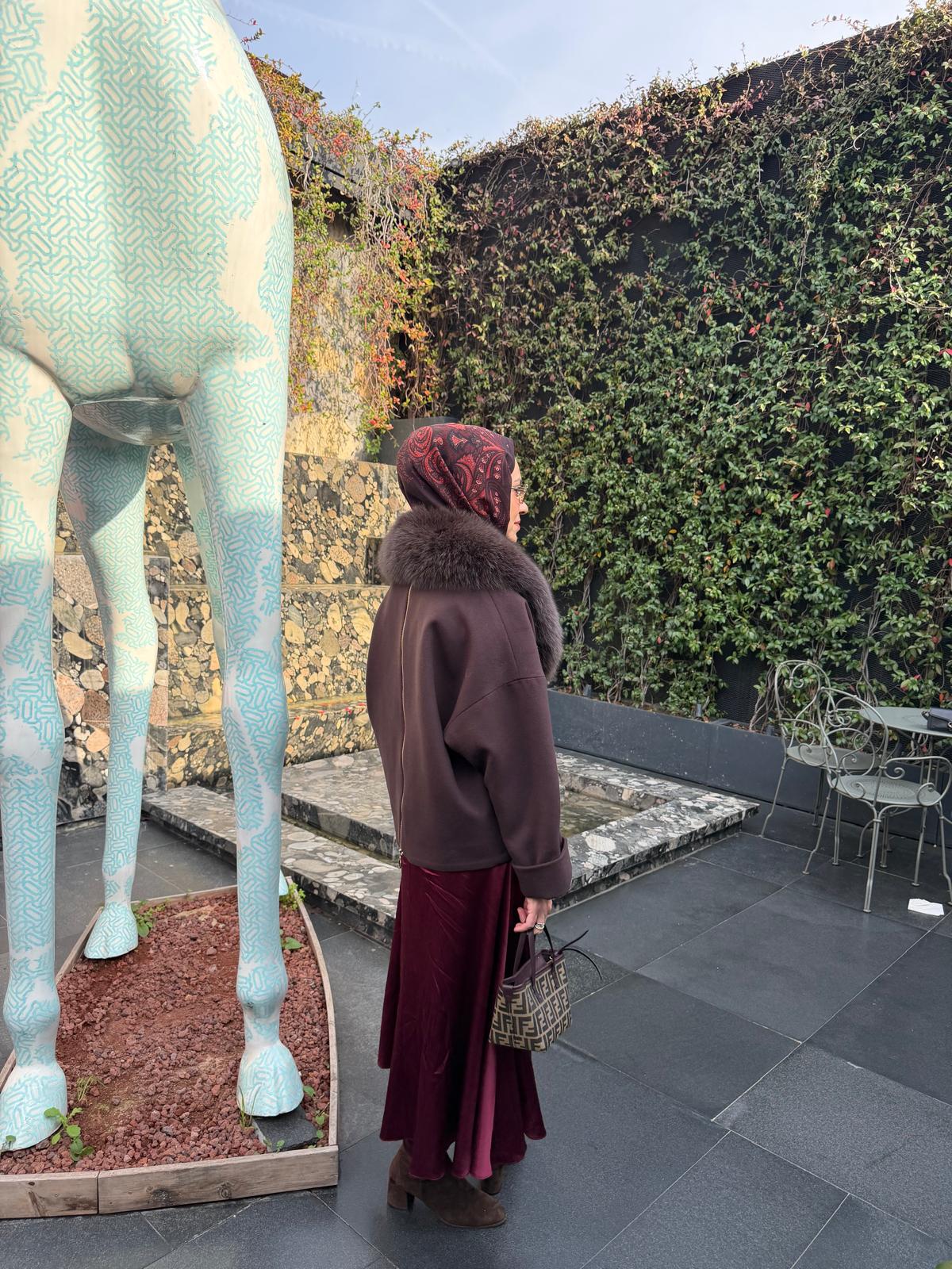 MAJESTY Cashmere Coat Shawl FUR