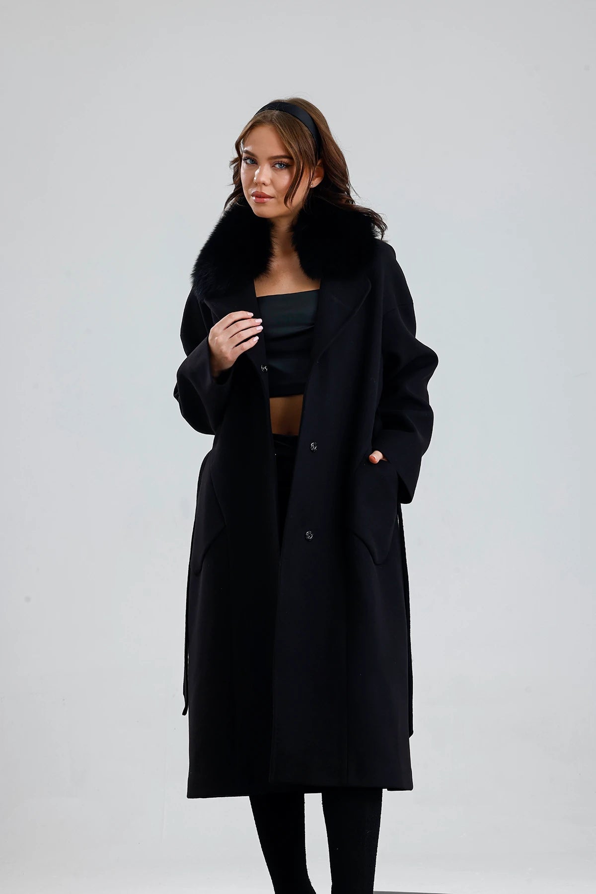 MISTY BLOOM Cashmere Coat