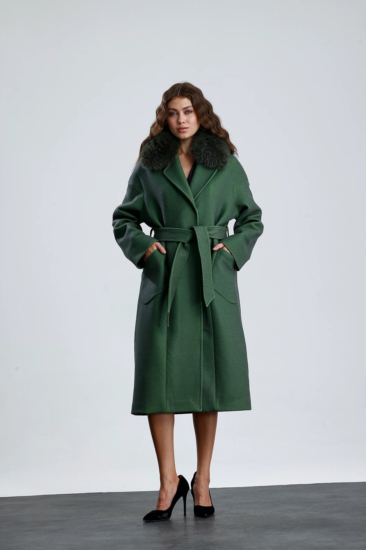MISTY BLOOM Cashmere Coat