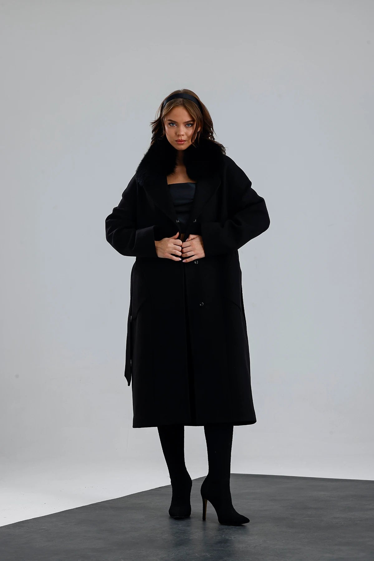 MISTY BLOOM Cashmere Coat