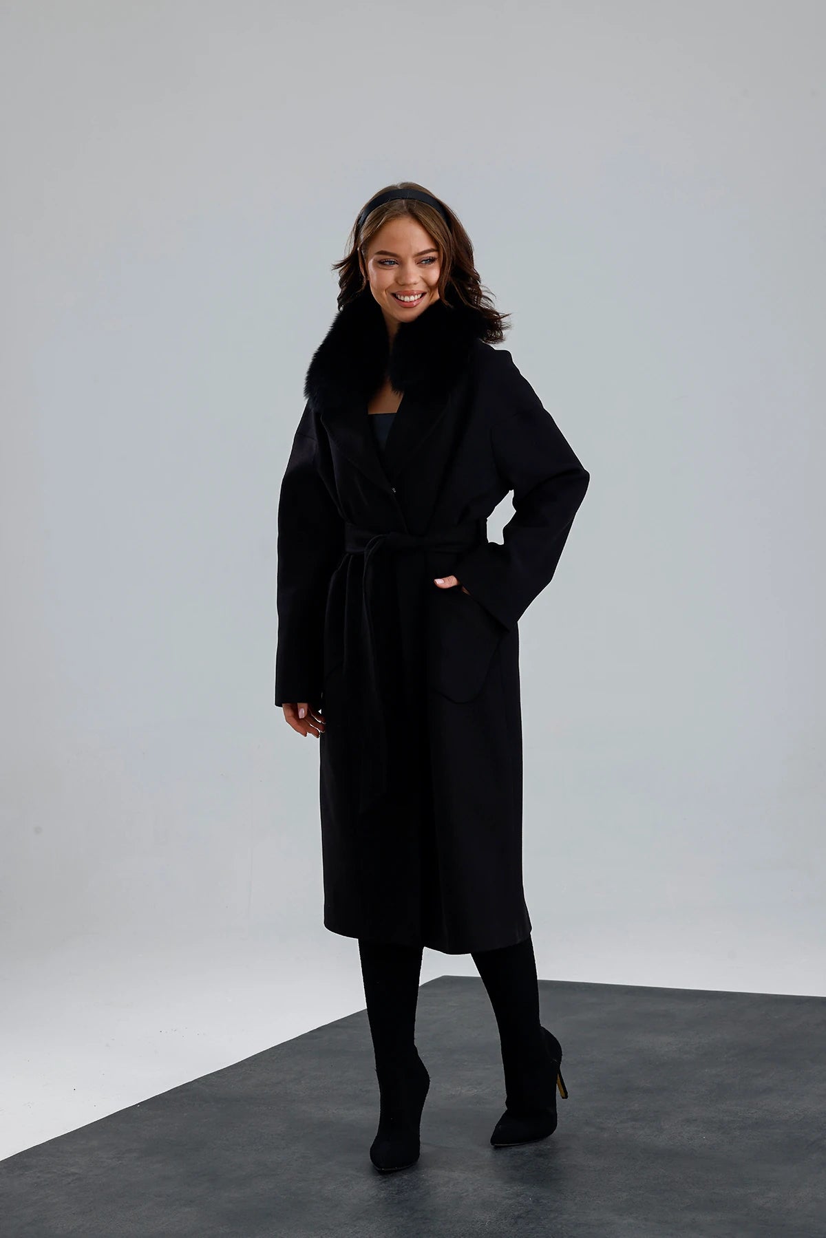 MISTY BLOOM Cashmere Coat