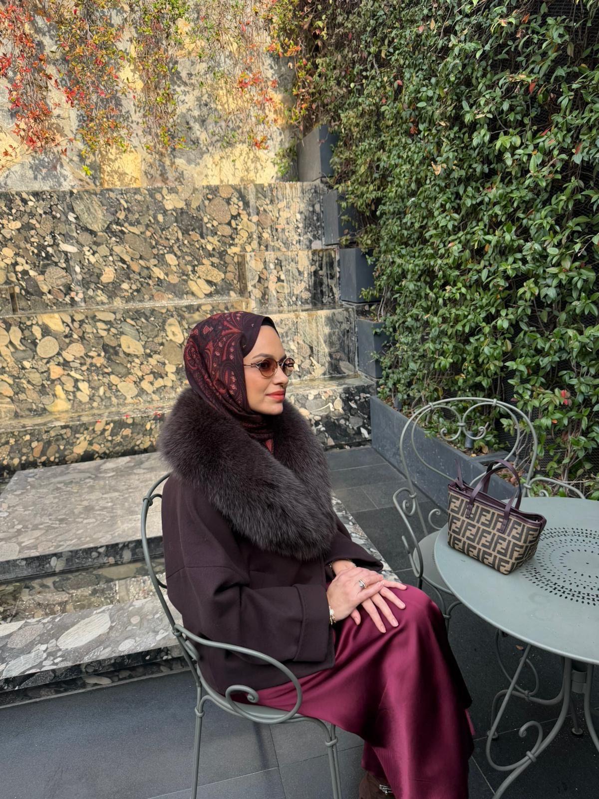 MAJESTY Cashmere Coat Shawl FUR