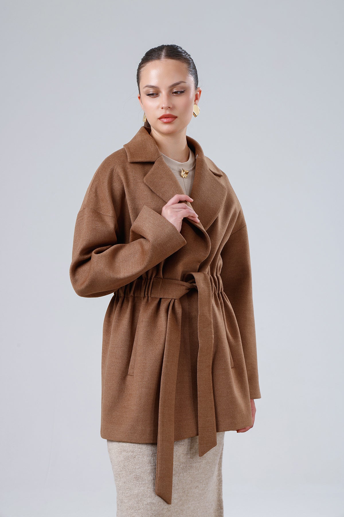 OPERA Camel Kürksüz #Kürk Tercihi_Kürksüz