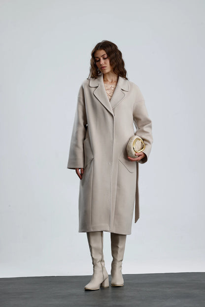 MISTY BLOOM Furless Cashmere Coat