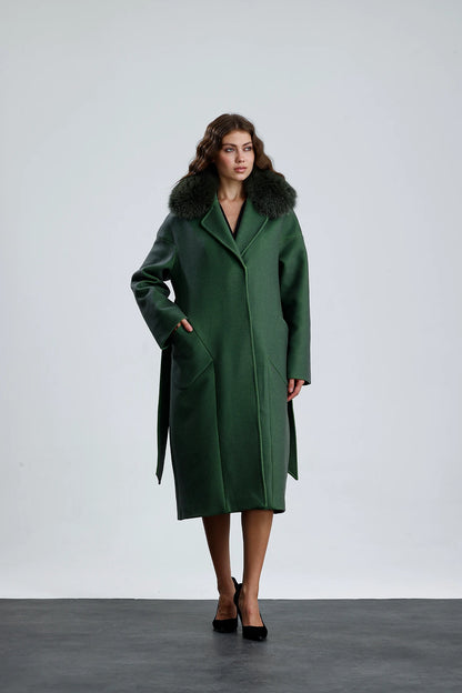 MISTY BLOOM Cashmere Coat