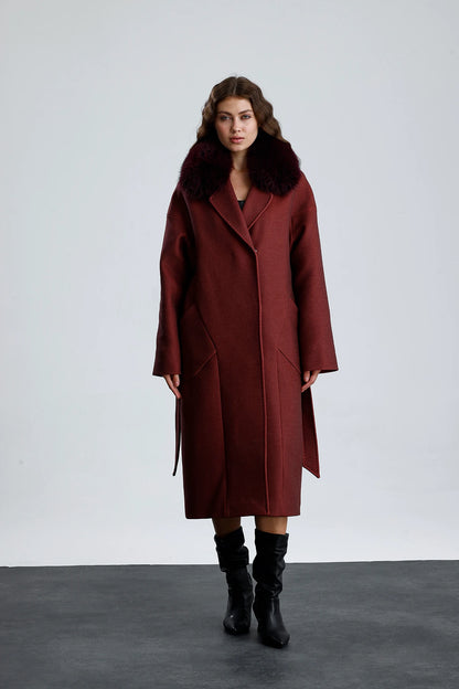 MISTY BLOOM Cashmere Coat