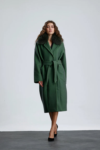 MISTY BLOOM Cashmere Coat