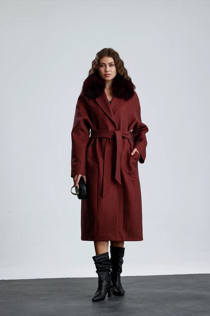 MISTY BLOOM Cashmere Coat