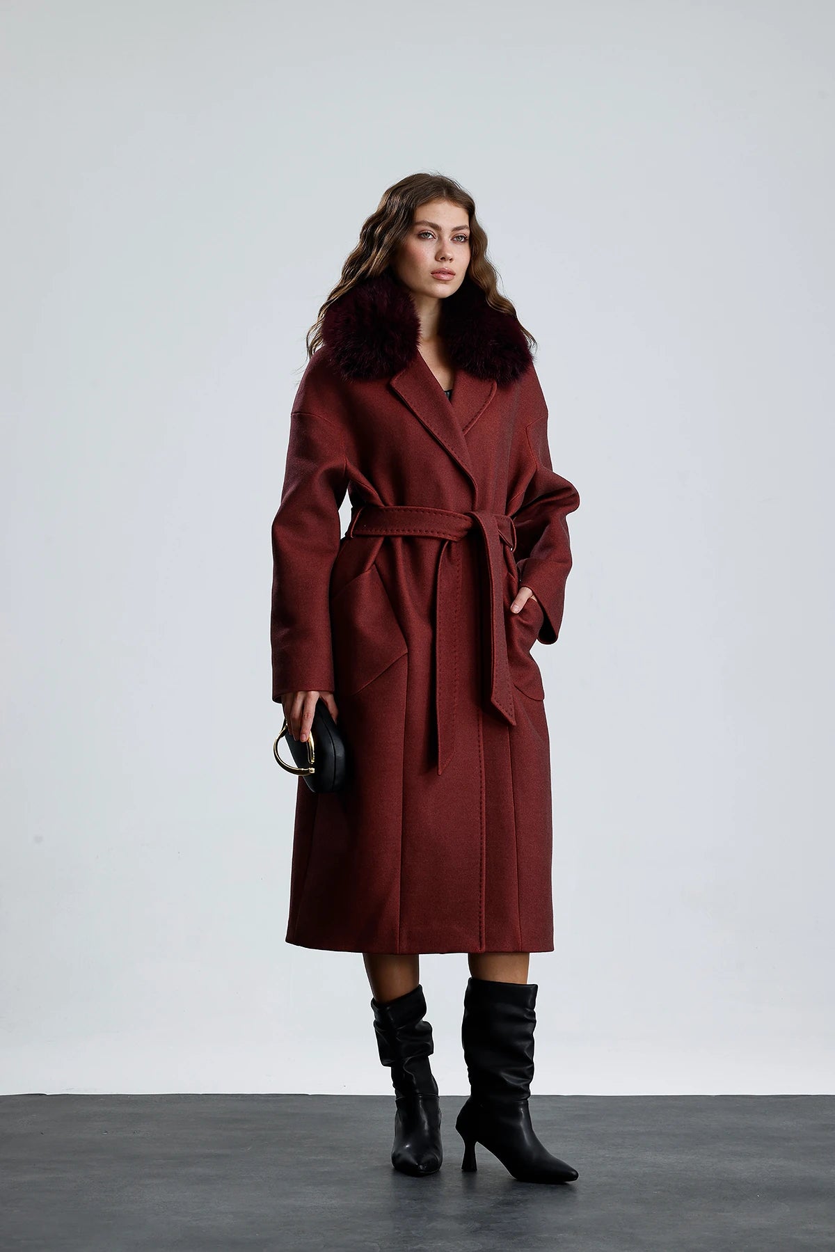 MISTY BLOOM Cashmere Coat