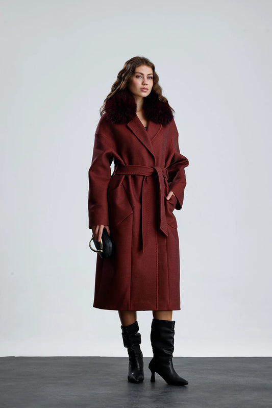 MISTY BLOOM Cashmere Coat