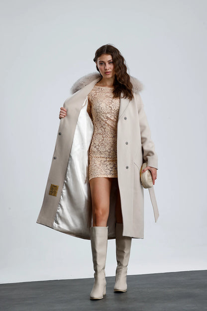 MISTY BLOOM Cashmere Coat