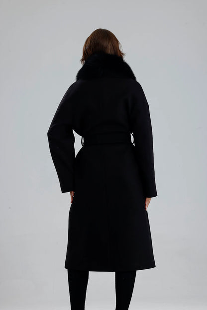 MISTY BLOOM Cashmere Coat