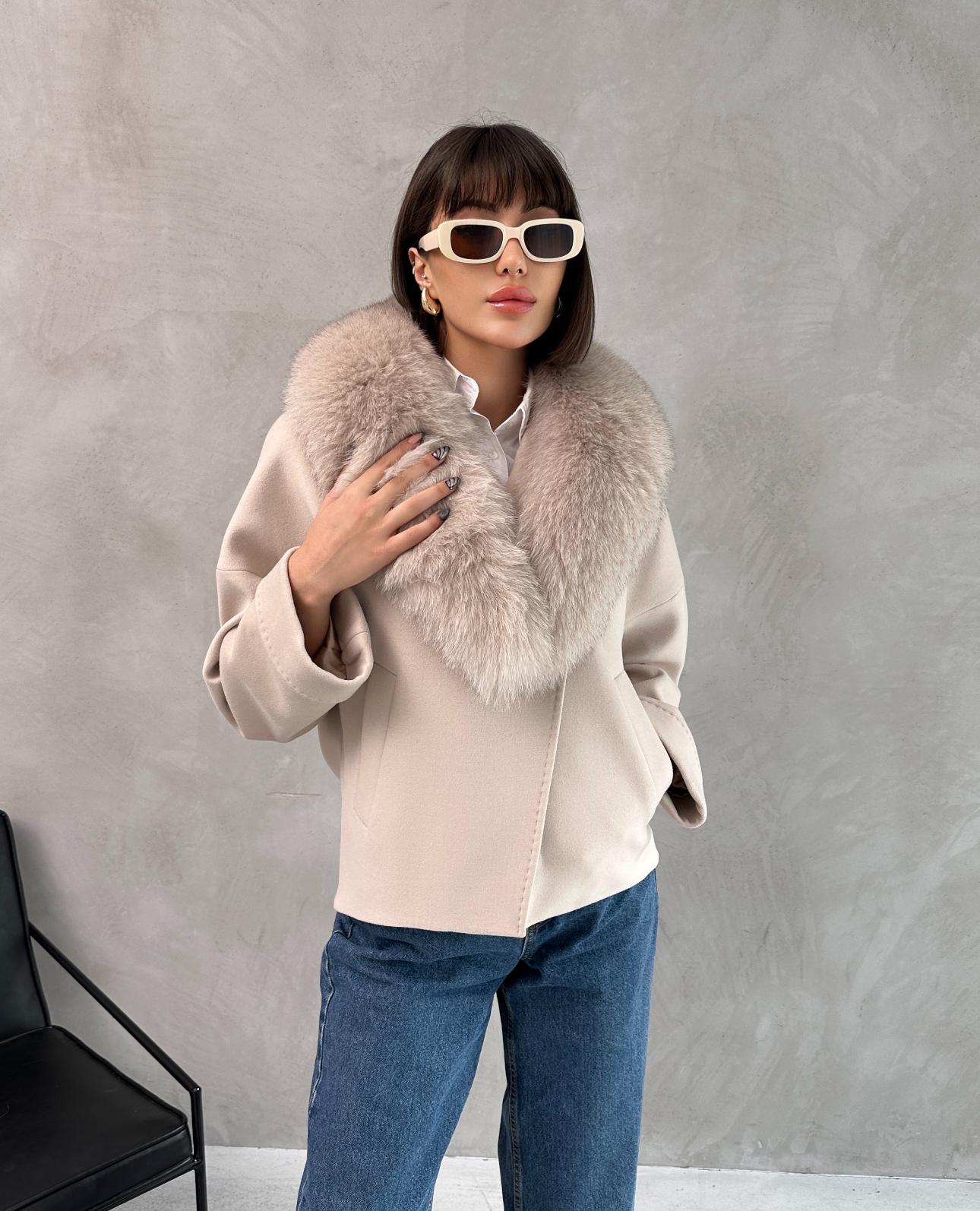 MAJESTY Cashmere Coat Shawl FUR