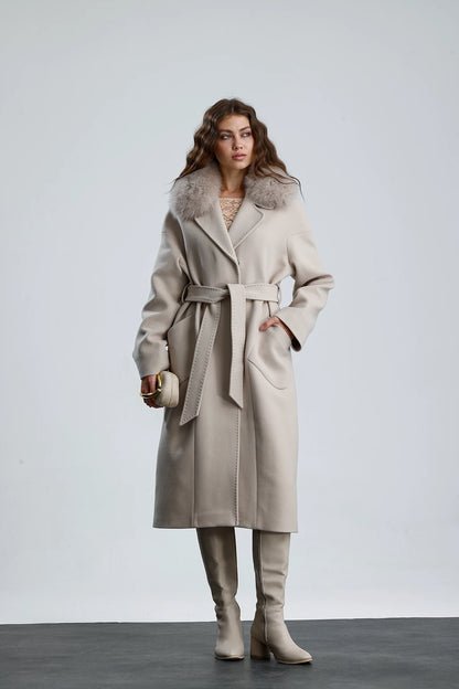 MISTY BLOOM Cashmere Coat