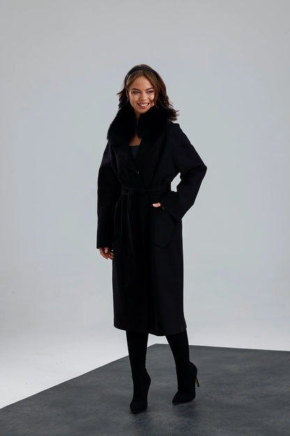 MISTY BLOOM Cashmere Coat