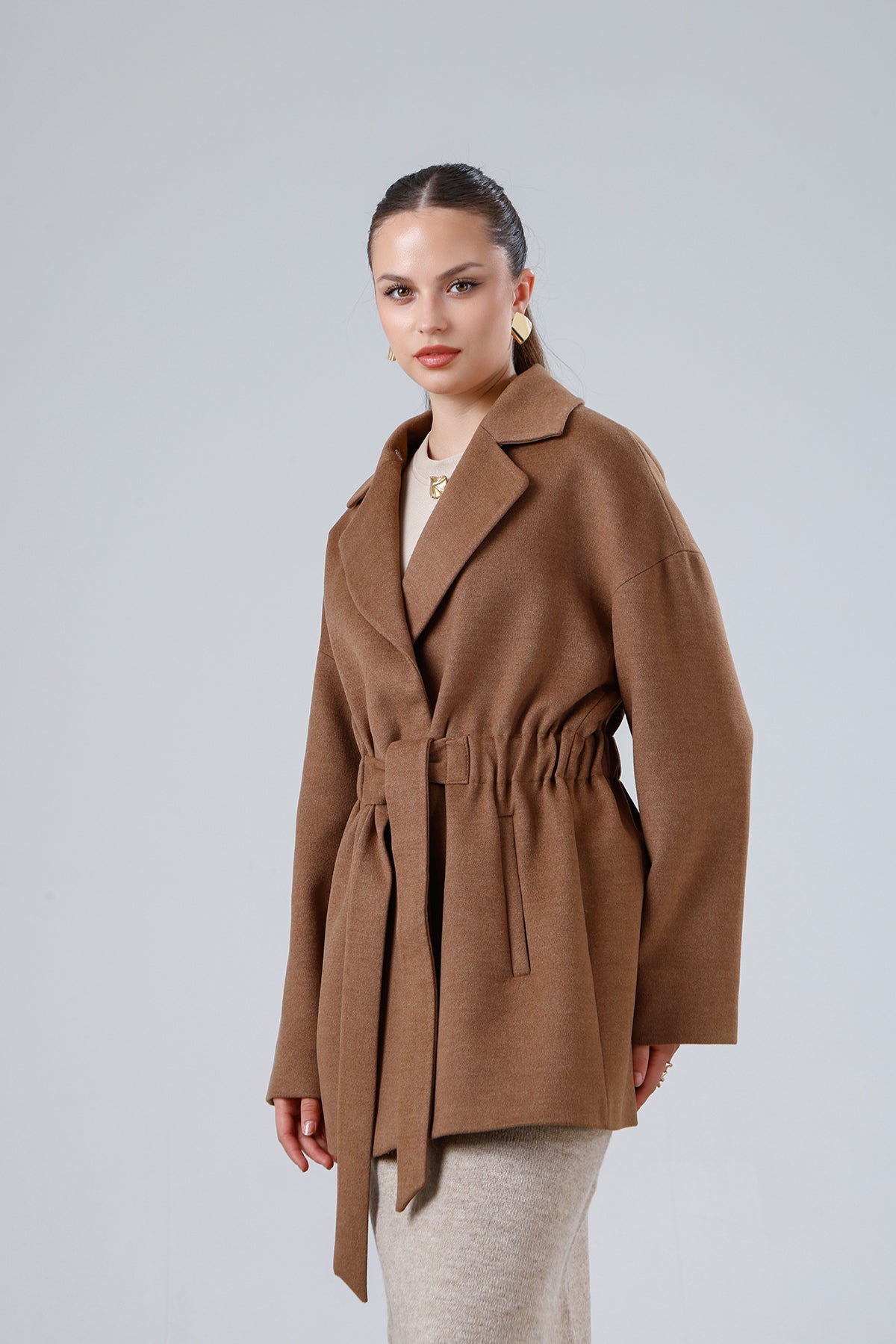 OPERA Camel Kürksüz #Kürk Tercihi_Kürksüz
